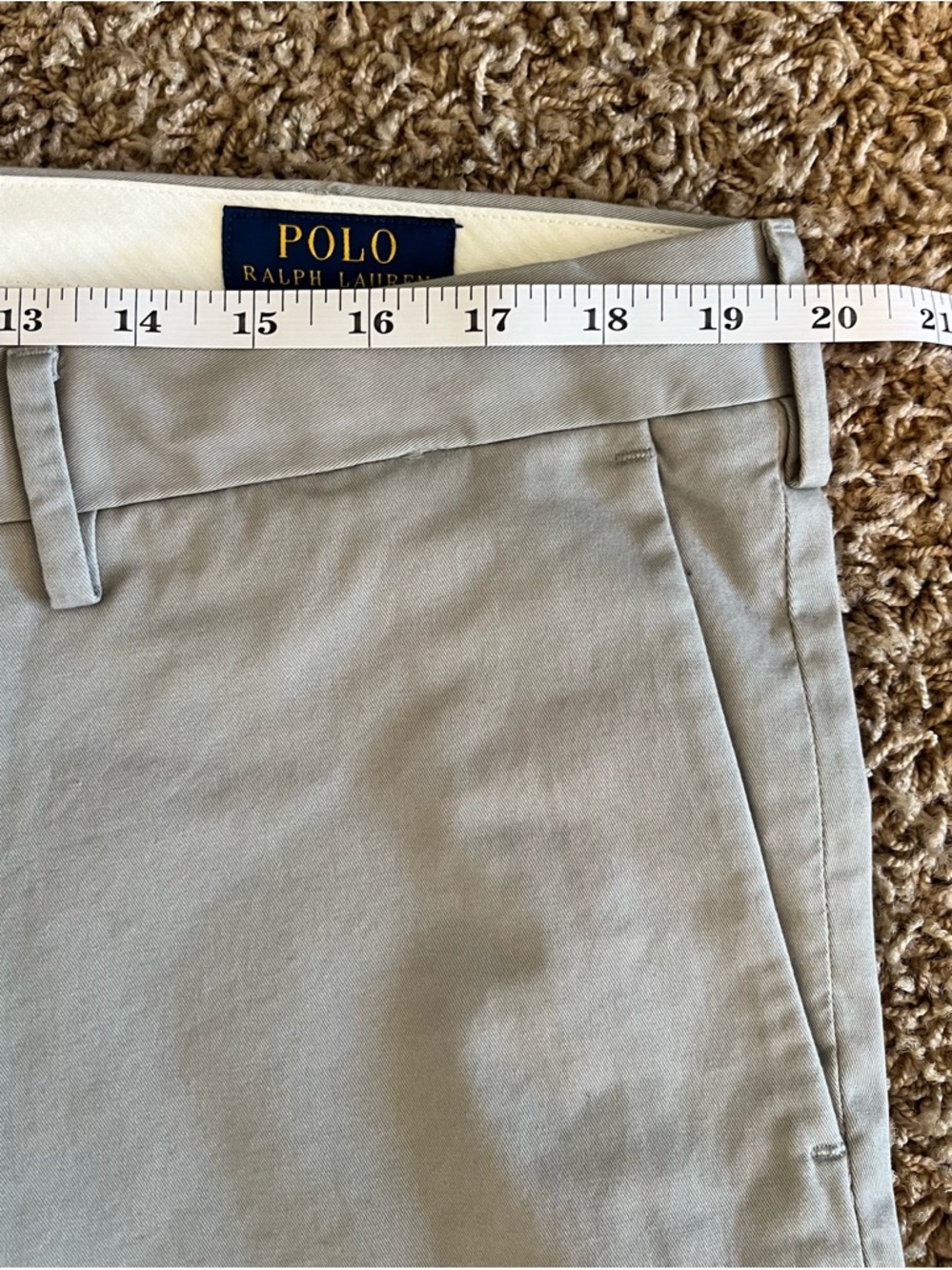 Polo by Ralph Lauren Men's Dress Pants Trio - White, Gray, Brown - Picture 5 of 16